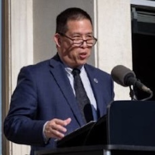 Eugene Tu at podium
